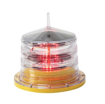 5.5V Red Color 2W 4NM Solar Marine Navigation Lights